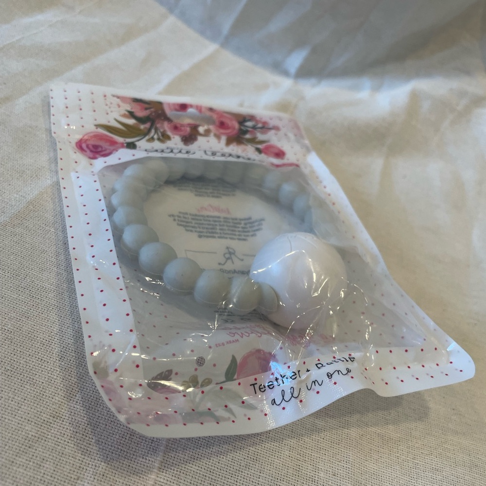 Ryan and Rose Cutie Teether‎ Rattle Gray